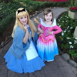 Aurora dancing in pink? Sleeping Beauty in blue?